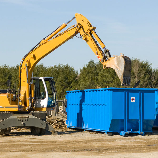 what size residential dumpster rentals are available in Appling County Georgia